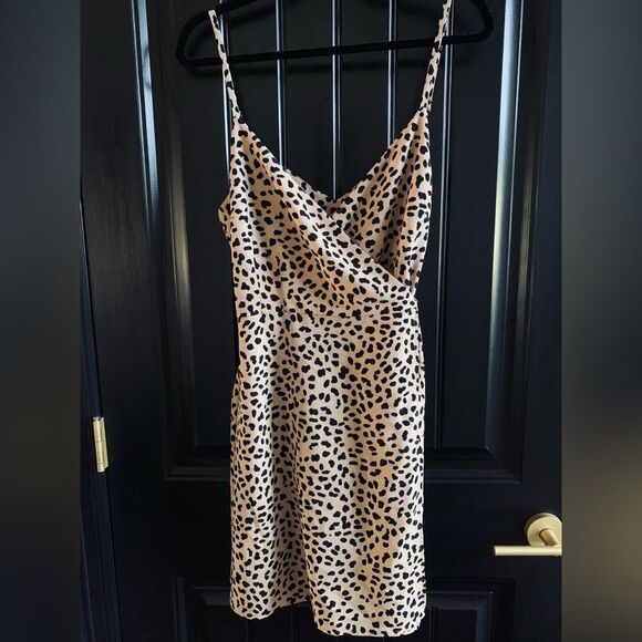 Anthropologie Sanctuary Leopard Print Wrap Dress - Medium - Picture 4 of 7